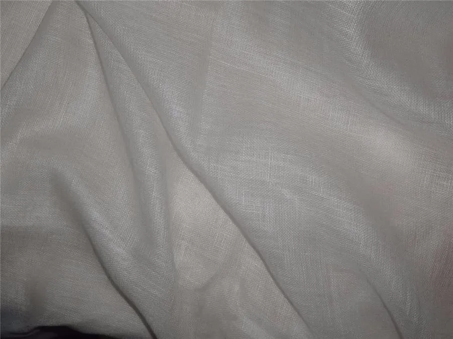 50 yards of Thin 26 momme off white /light cream pure linen fabric 59&quot;wide Dyeable