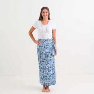 Amaranth Blue Wrap Skirt