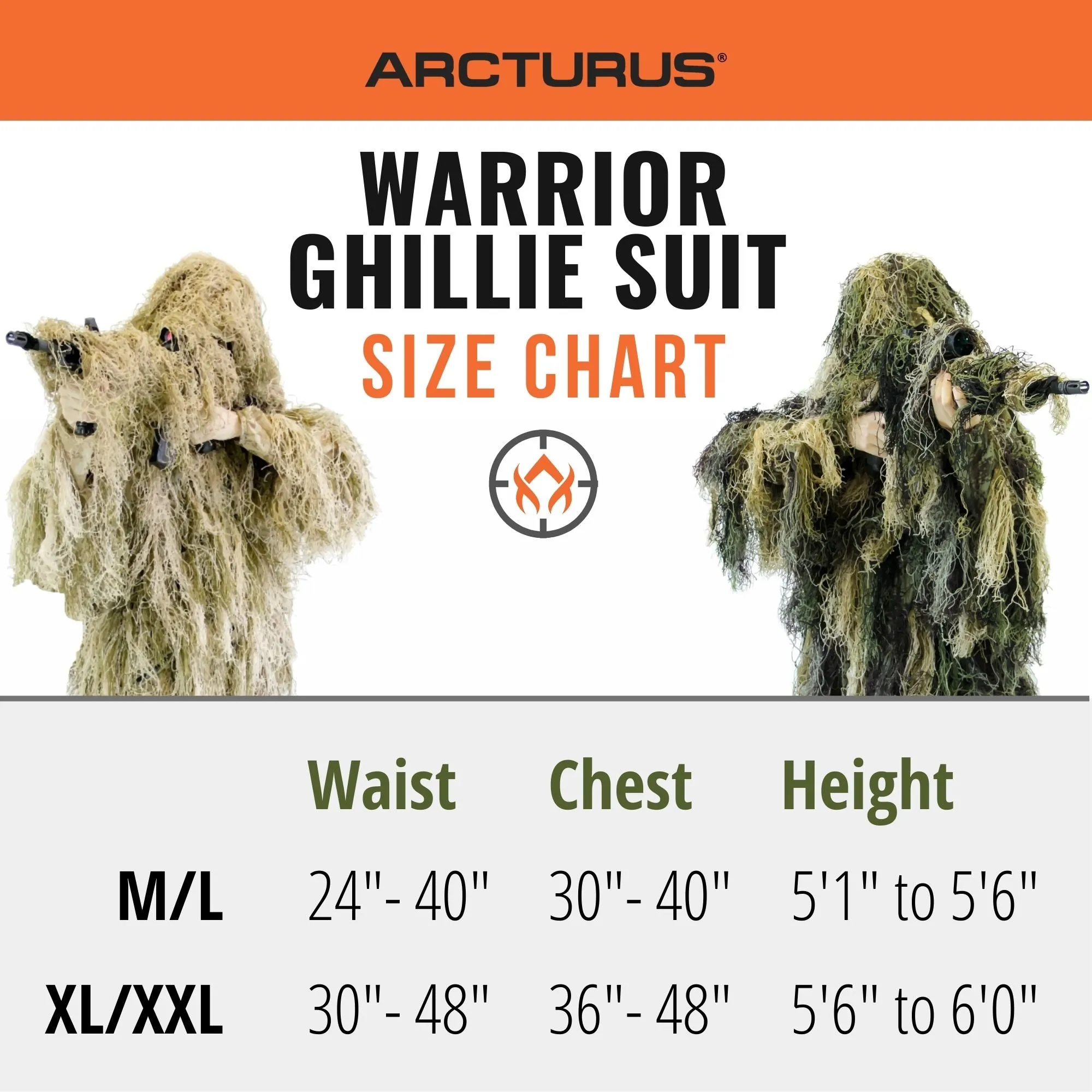 Arcturus Warrior Ghillie Suit - Woodland