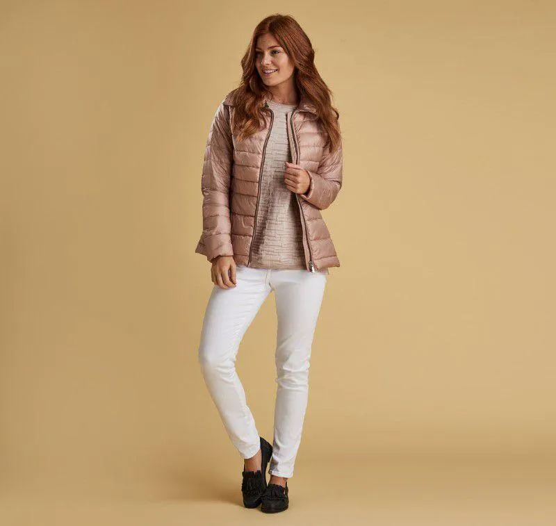 Barbour Drovers Ladies Quilted Jacket - Pale Pink