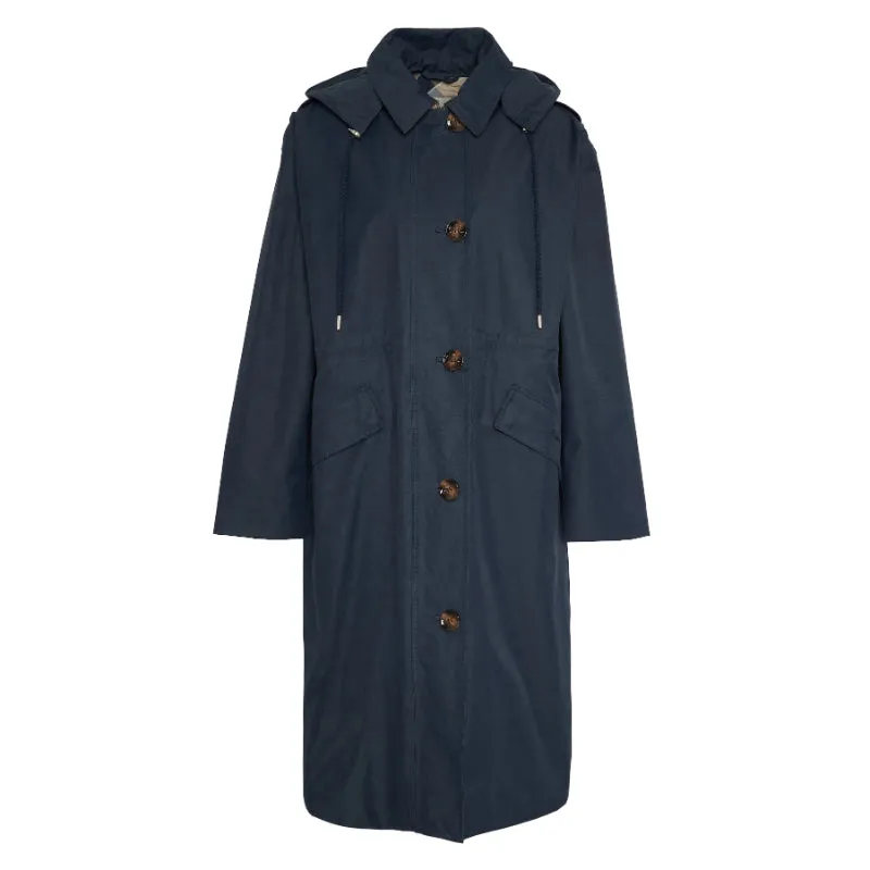 Barbour Fearne Waterproof Ladies Jacket - Navy/Sky Dress Tartan