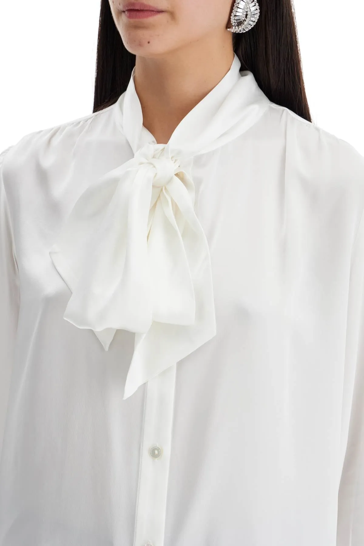 blouse with lavallière