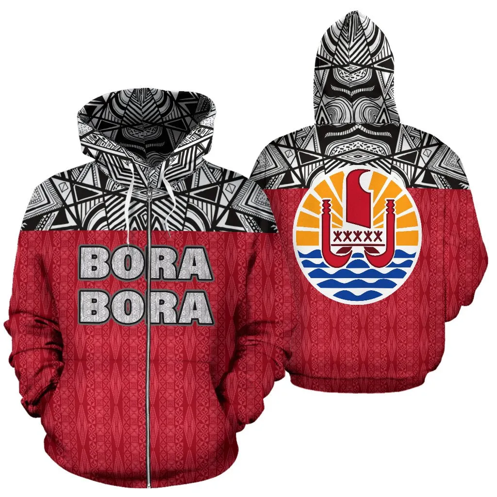 Bora Bora All Over Zip-Up Hoodie - Bn09