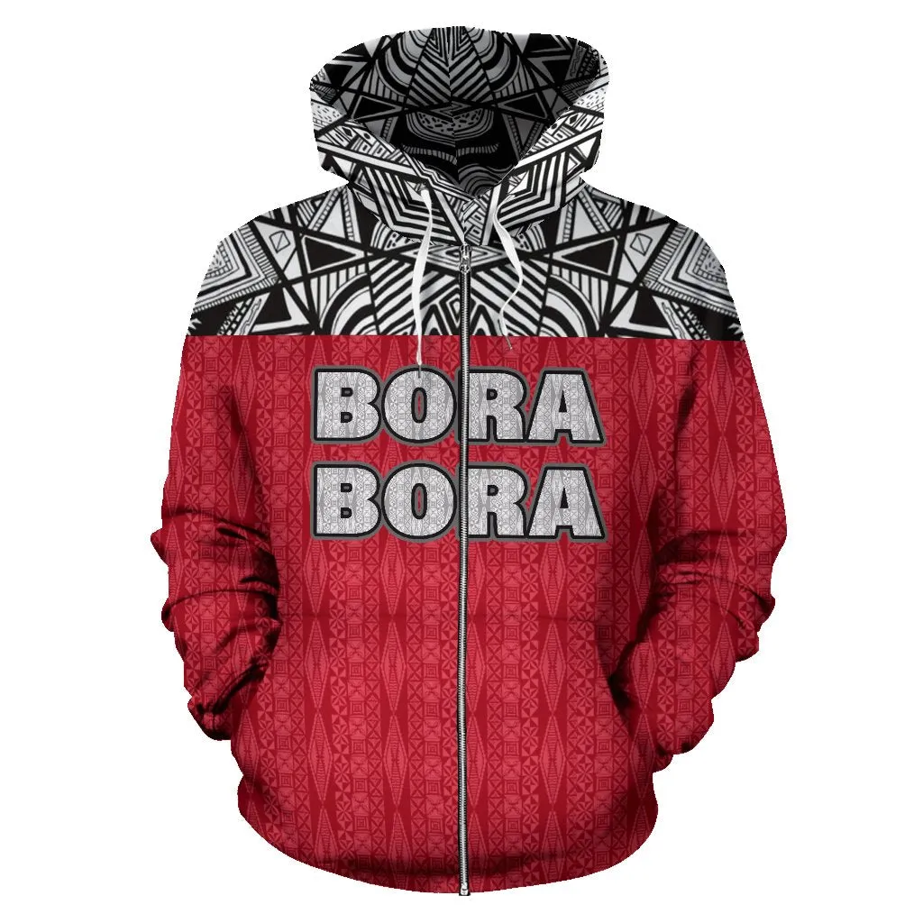 Bora Bora All Over Zip-Up Hoodie - Bn09