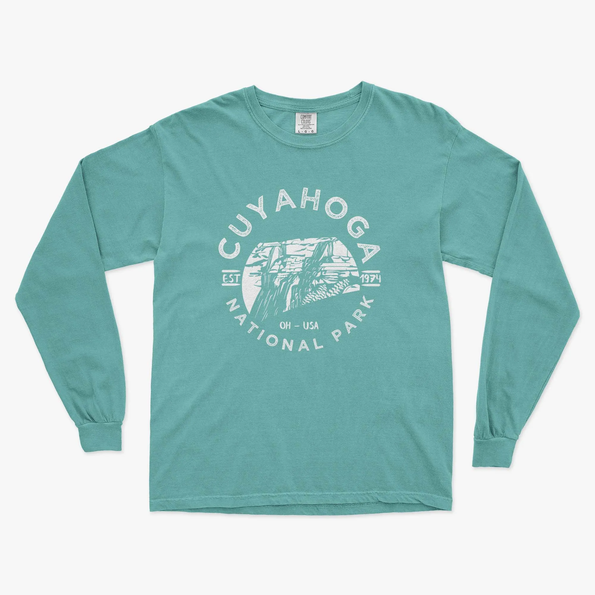 Cuyahoga Valley National Park Comfort Colors Long Sleeve T Shirt