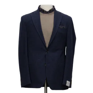 Dark Blue Knit Hampton Contemporary Fit Unconstructed Wool Sport Jacket - Jack Victor