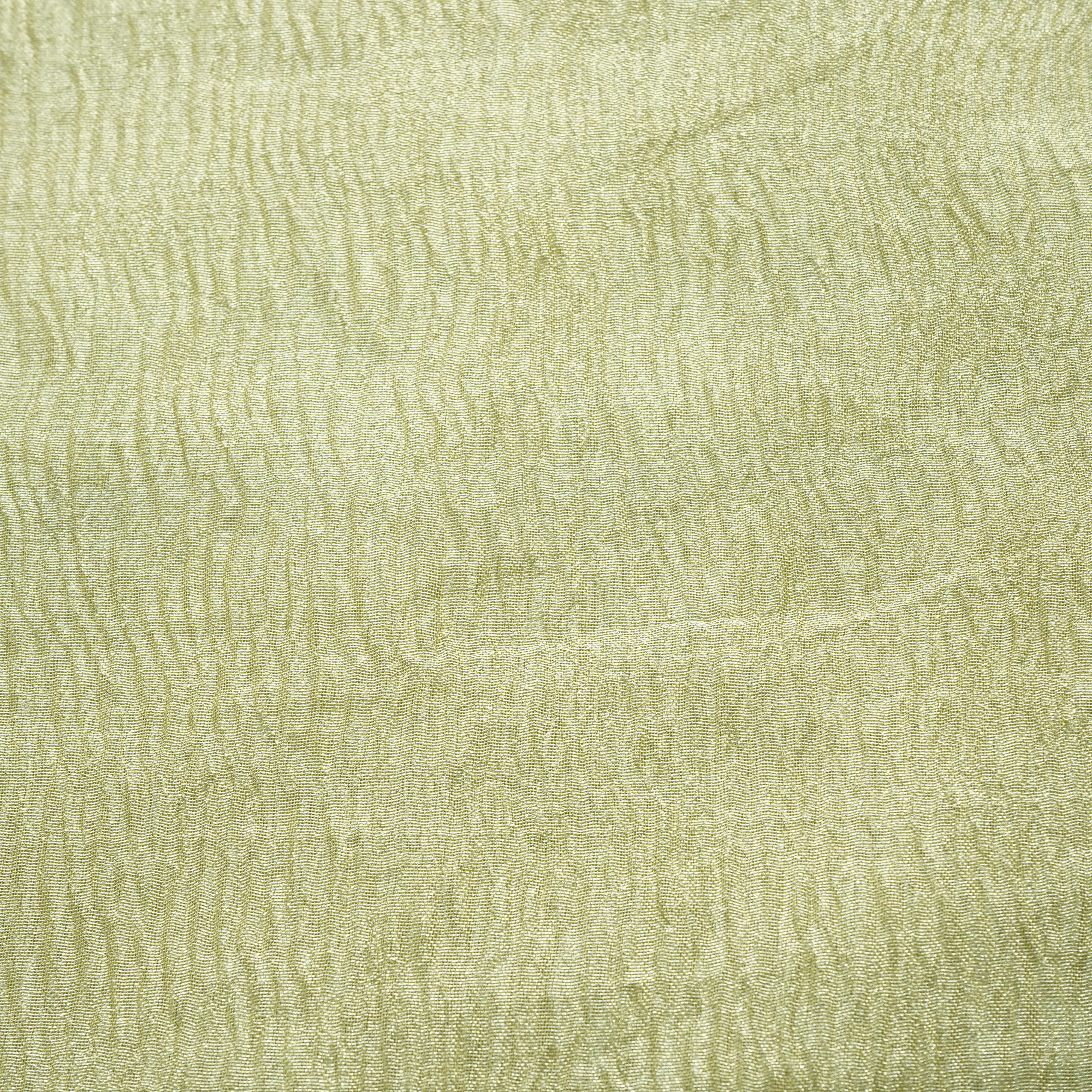 Dull Gold Shimmer Crushed Tissue Fabric