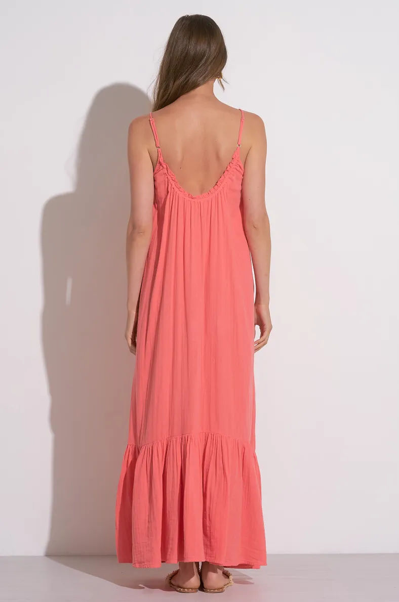 Elan Ruffle Maxi Dress