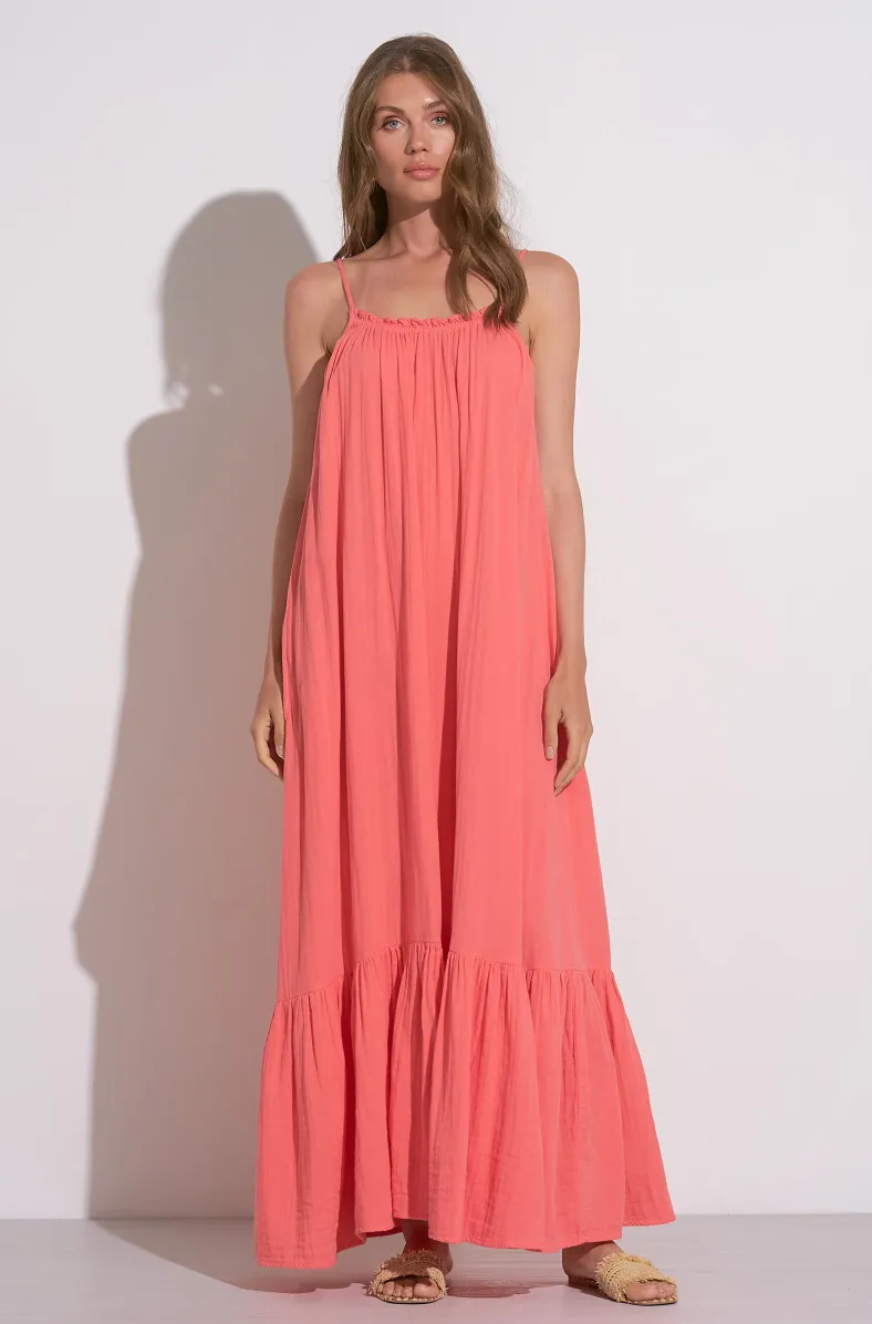 Elan Ruffle Maxi Dress