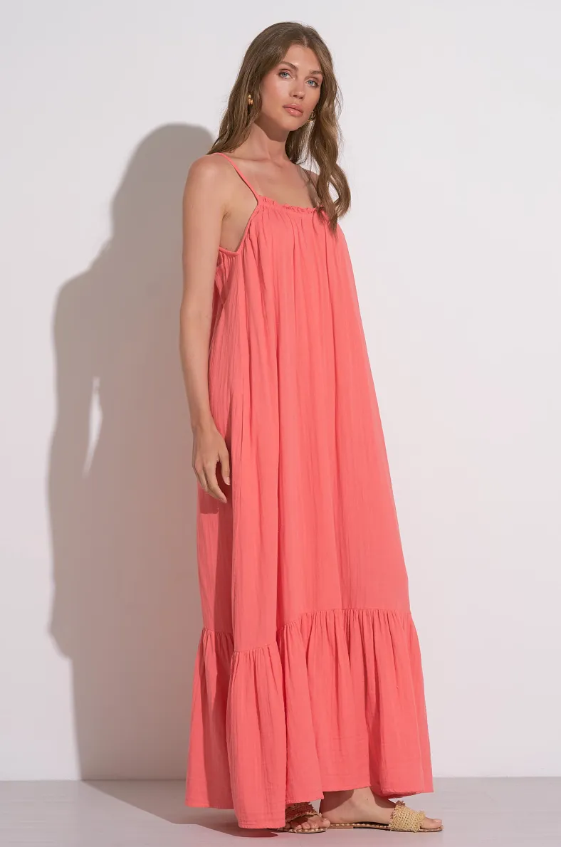 Elan Ruffle Maxi Dress