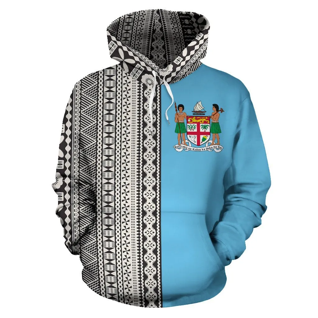 Fiji Hoodie - Tapa Half Mix TH7