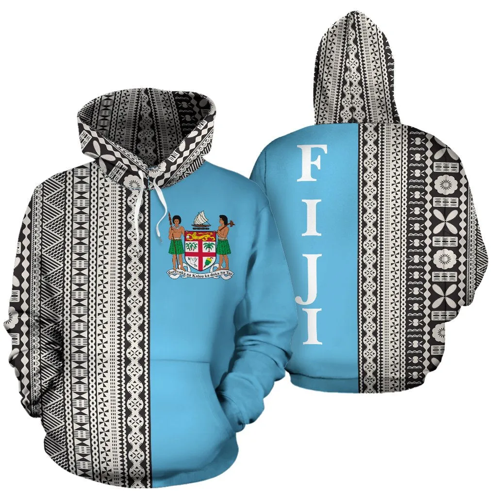 Fiji Hoodie - Tapa Half Mix TH7