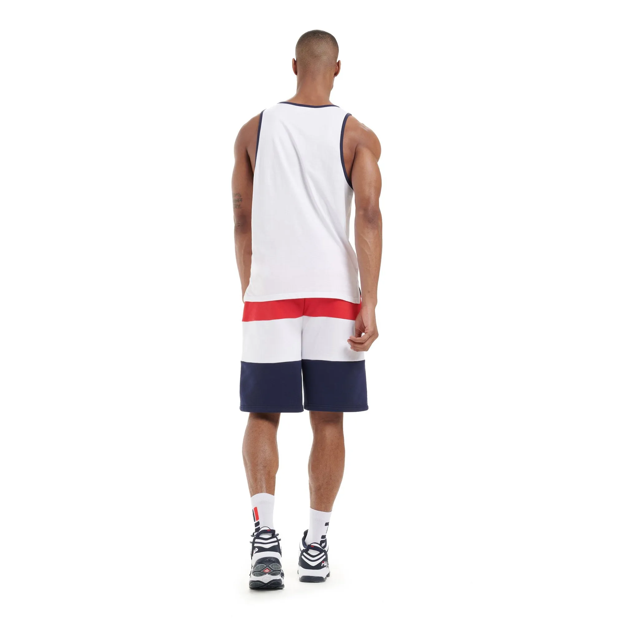 Fila Quillan Graphic Men's Tanktop White-Peacoat