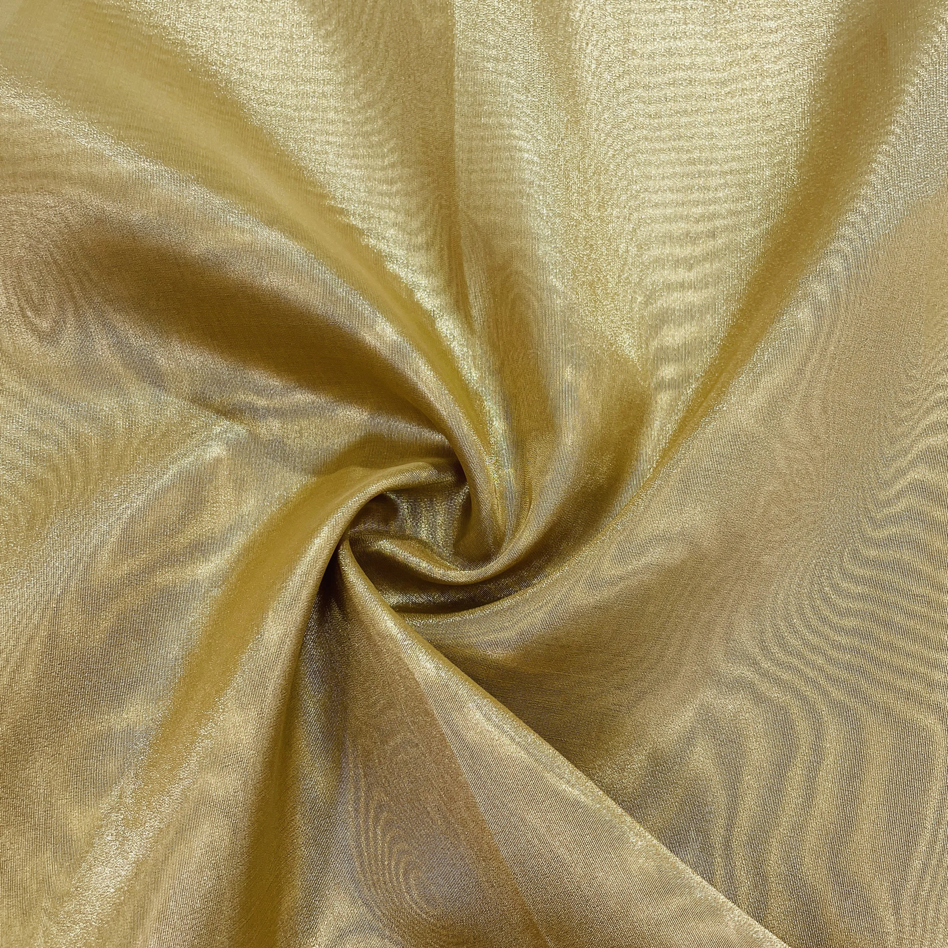 Golden Solid Tissue Fabric