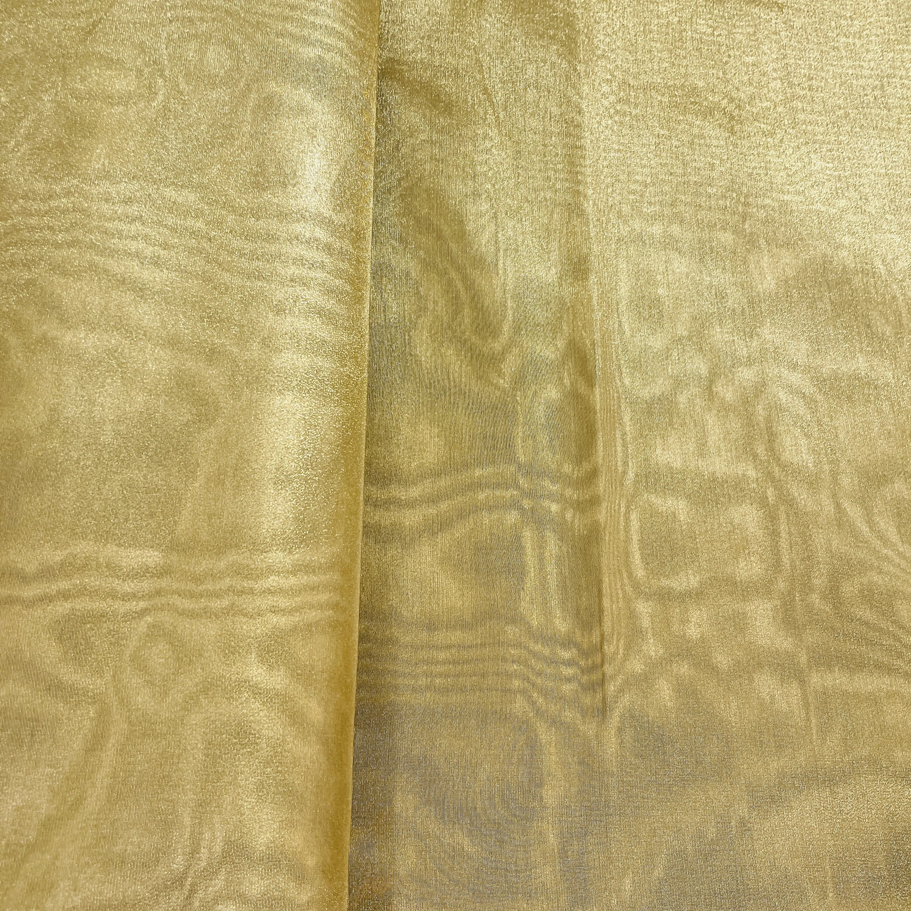 Golden Solid Tissue Fabric