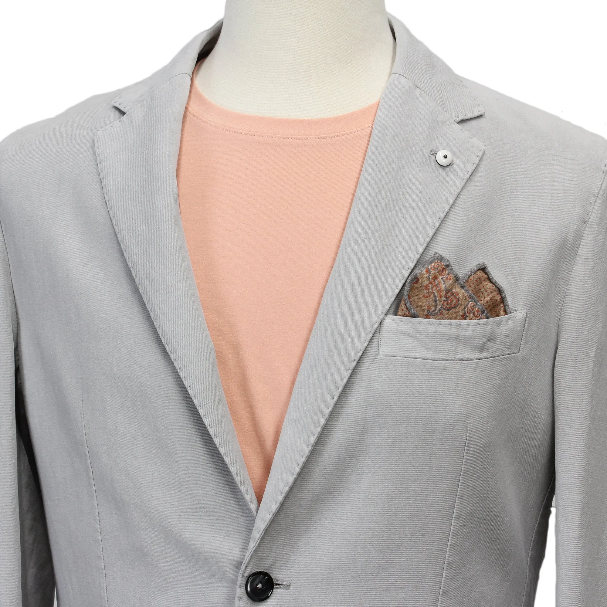 Gray Cotton Sport Coat - L.B.M 1911