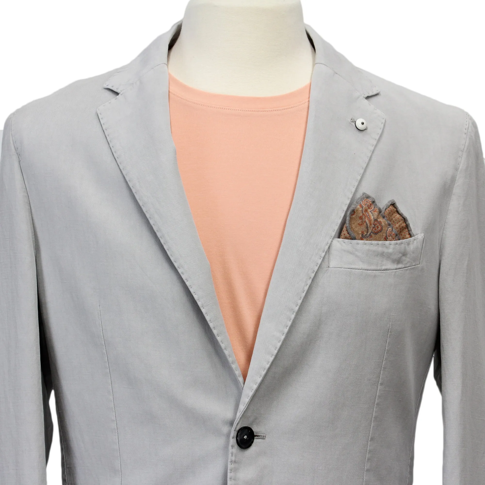 Gray Cotton Sport Coat - L.B.M 1911