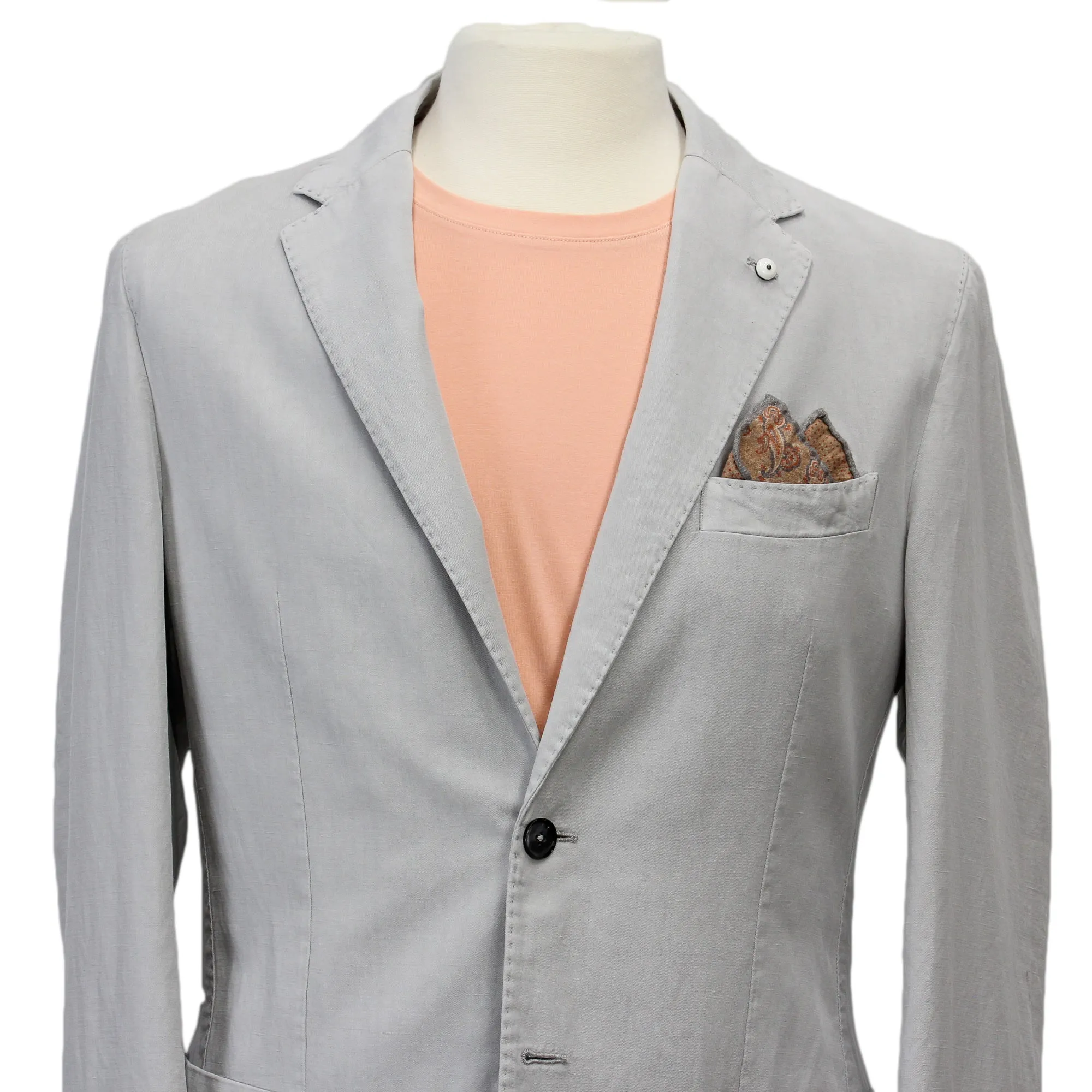 Gray Cotton Sport Coat - L.B.M 1911