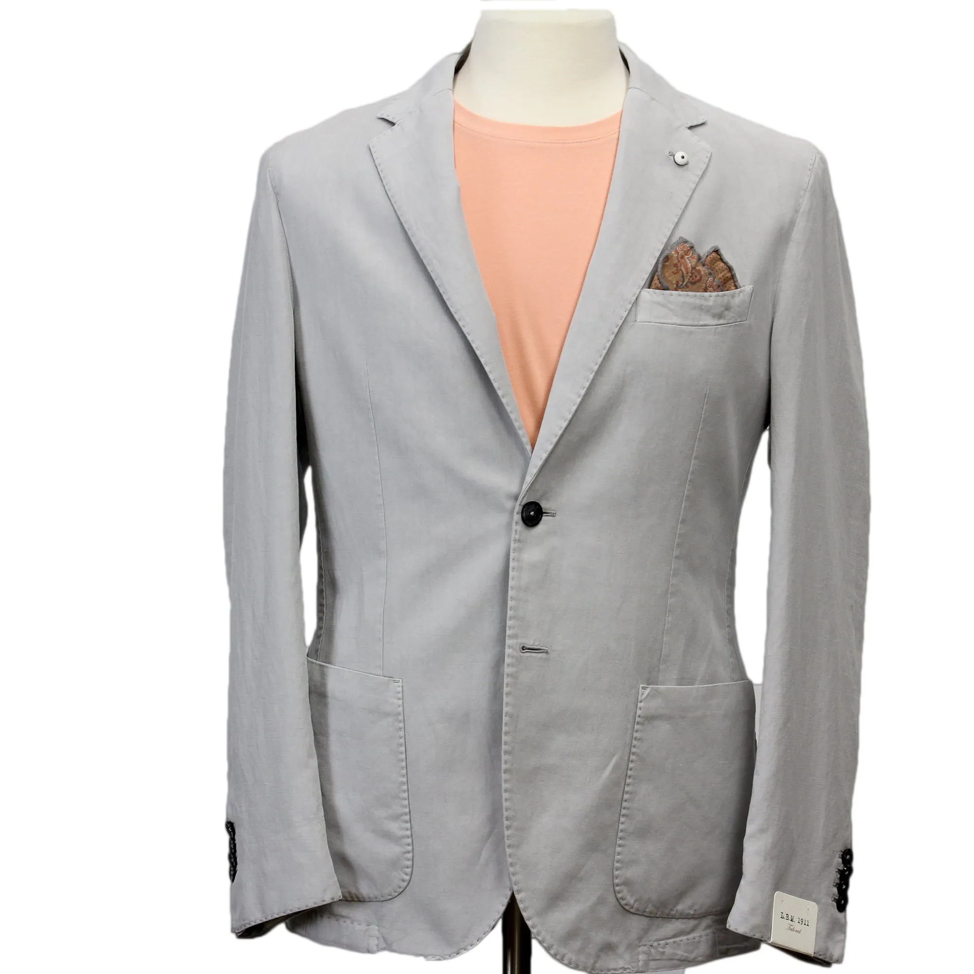 Gray Cotton Sport Coat - L.B.M 1911