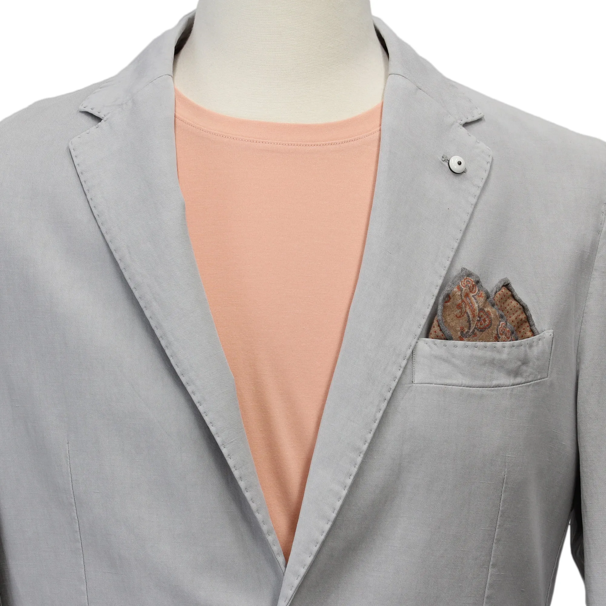 Gray Cotton Sport Coat - L.B.M 1911