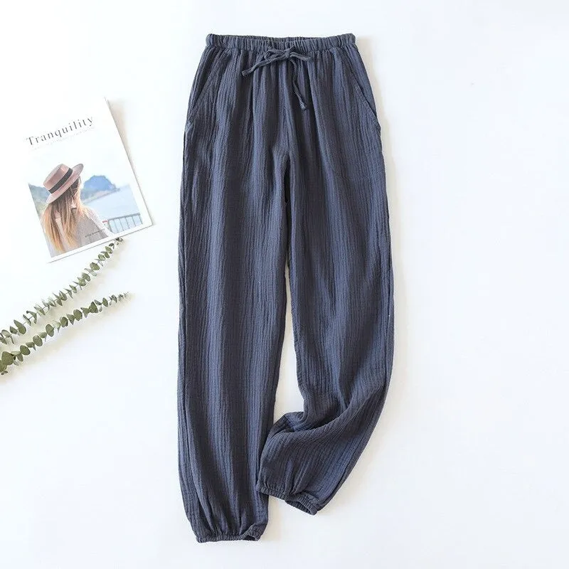 Japanese-Style Casual Tie Pants