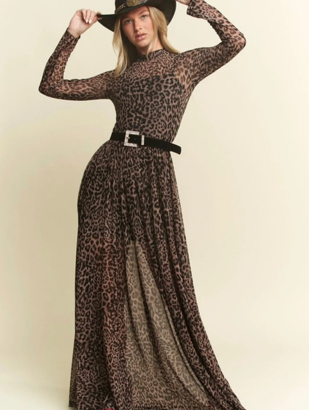 LOL Animal Print Maxi Dress (CURVY)