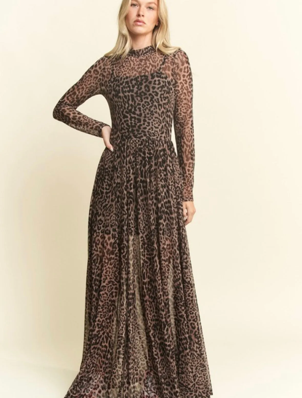 LOL Animal Print Maxi Dress (CURVY)