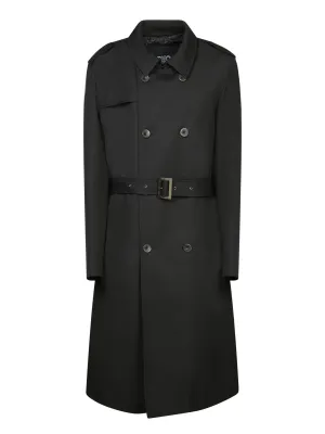 Long Black Trench Coat