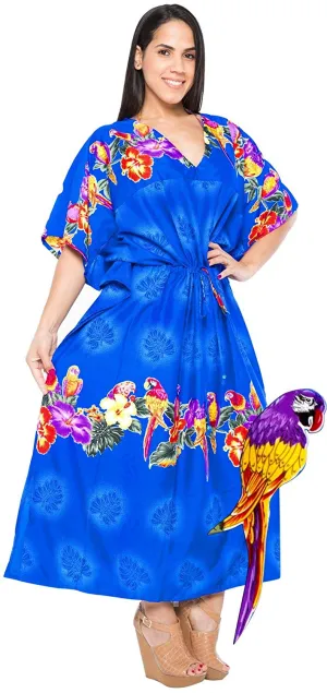 Long Caftan Beachwear Womens Swimsuit Gown Bathing Suit Dress Kimono Cover up