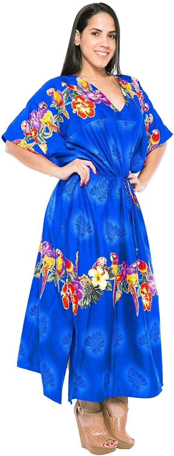 Long Caftan Beachwear Womens Swimsuit Gown Bathing Suit Dress Kimono Cover up