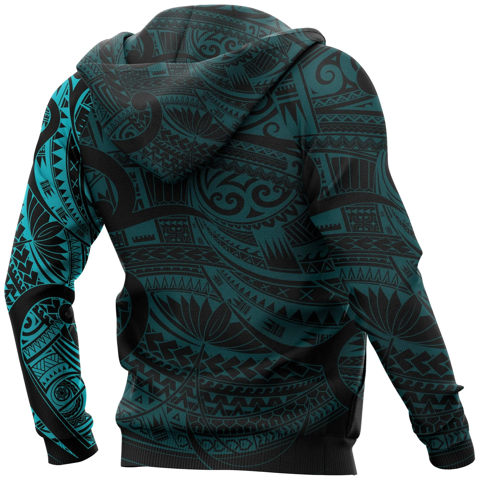 Maori Tattoo Style Hoodie - Blue 02 A7