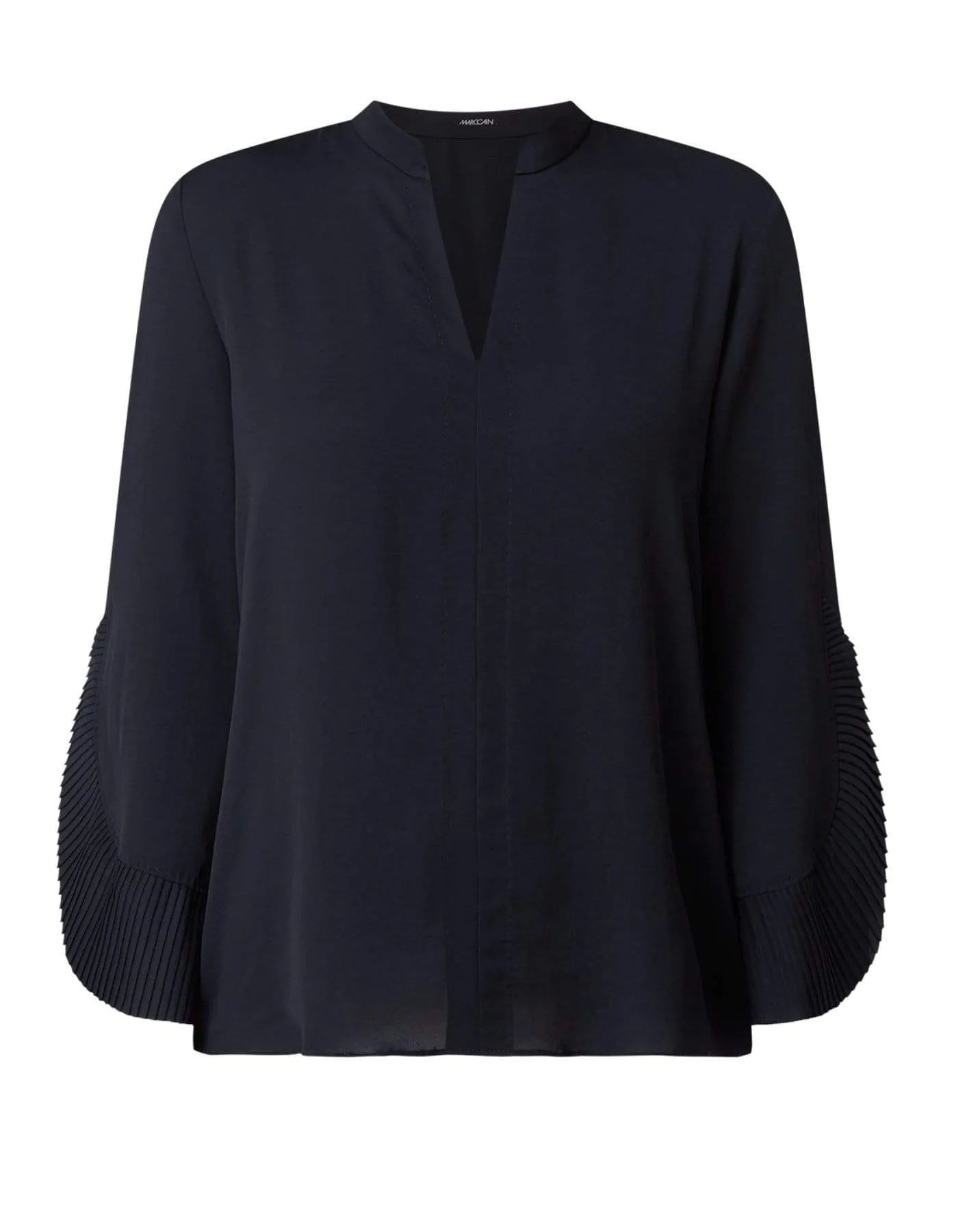 Marc Cain Collections Blouse Style Top with Pleating Midnight Blue PC 55.05 W39 395