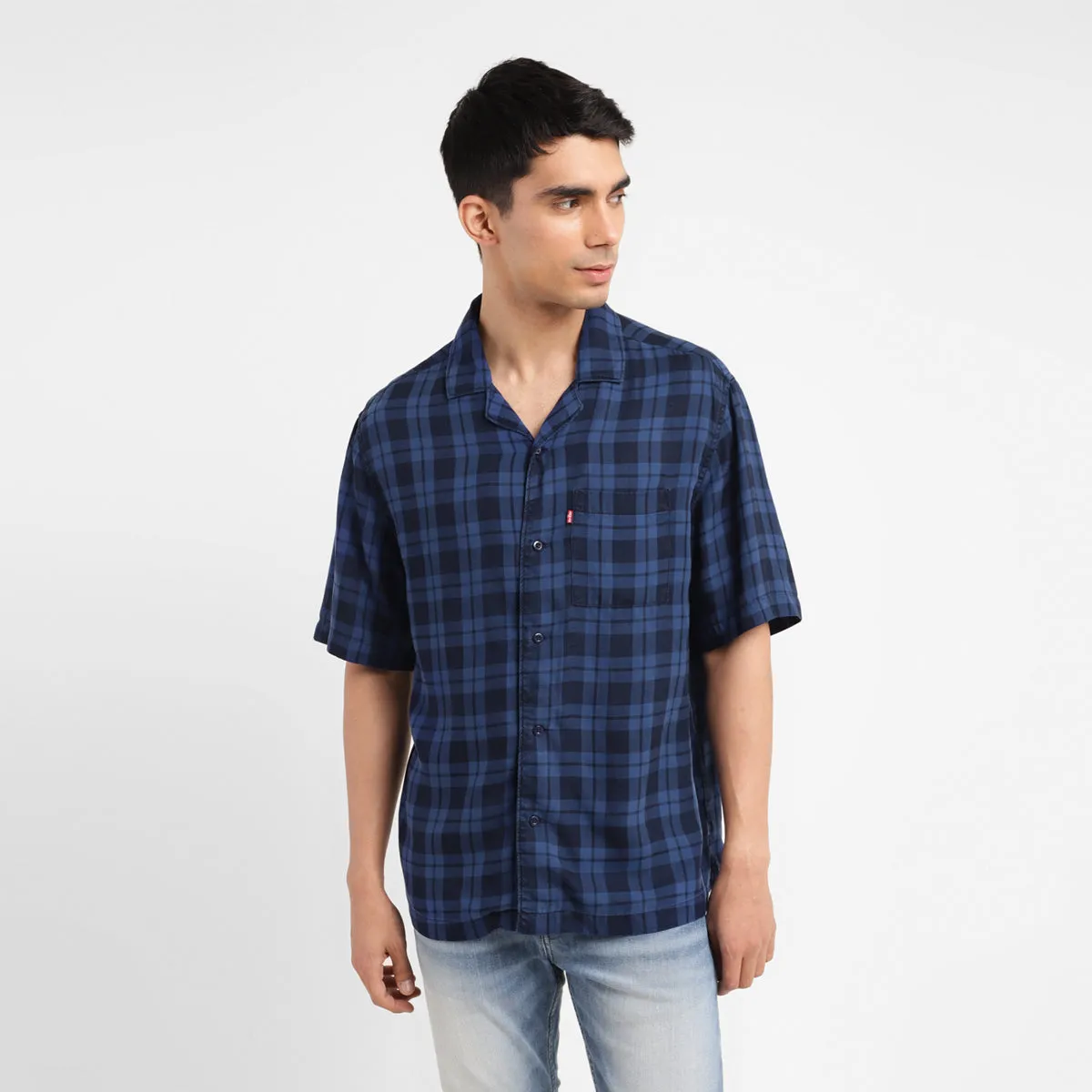 Men's Checkered Relaxed Fit Shirt