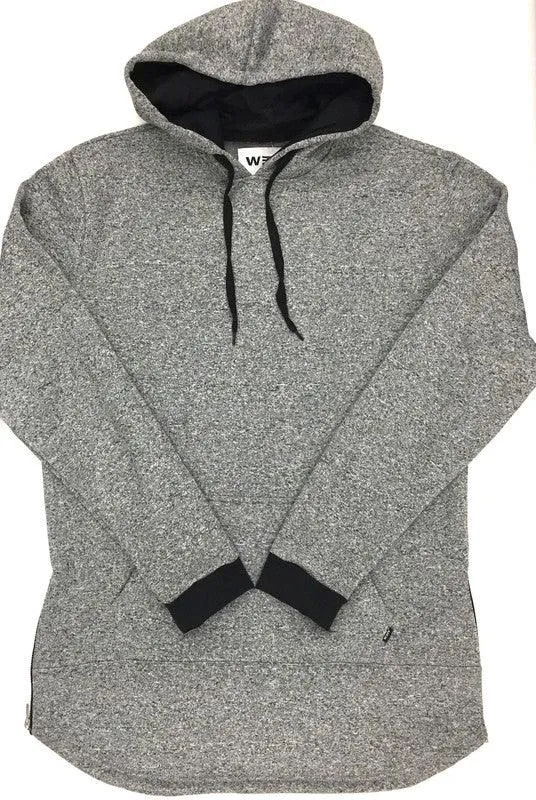 Mens Extra Long Marble Hoodie