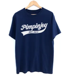 *NEW* PIMPINJOY Est. 2014 Relaxed Fit Unisex Tee - Navy