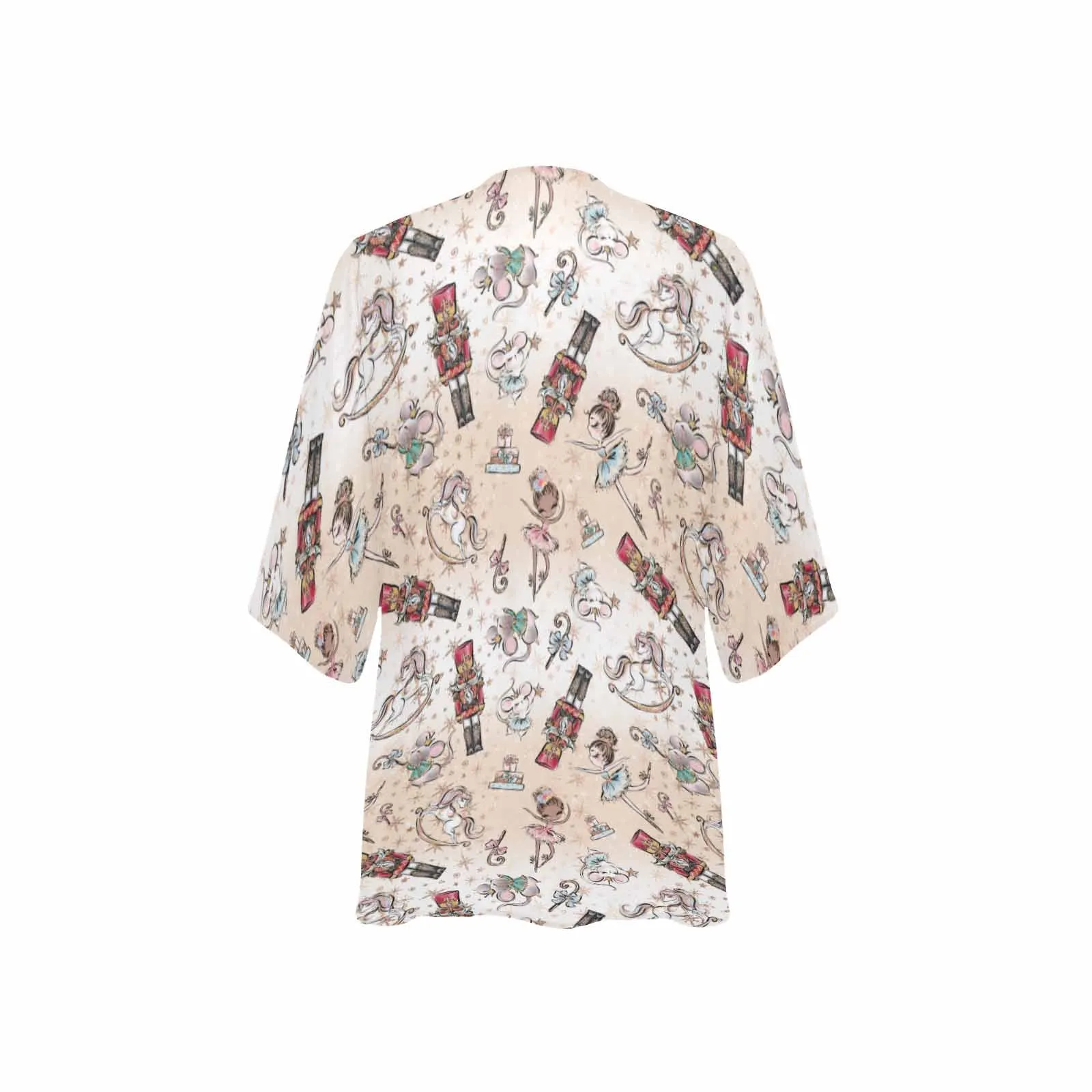 Nutcracker  Women's Kimono Chiffon Cover Up