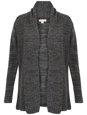 Plum Tree Oak Cardigan in Charcoal / Mid Grey