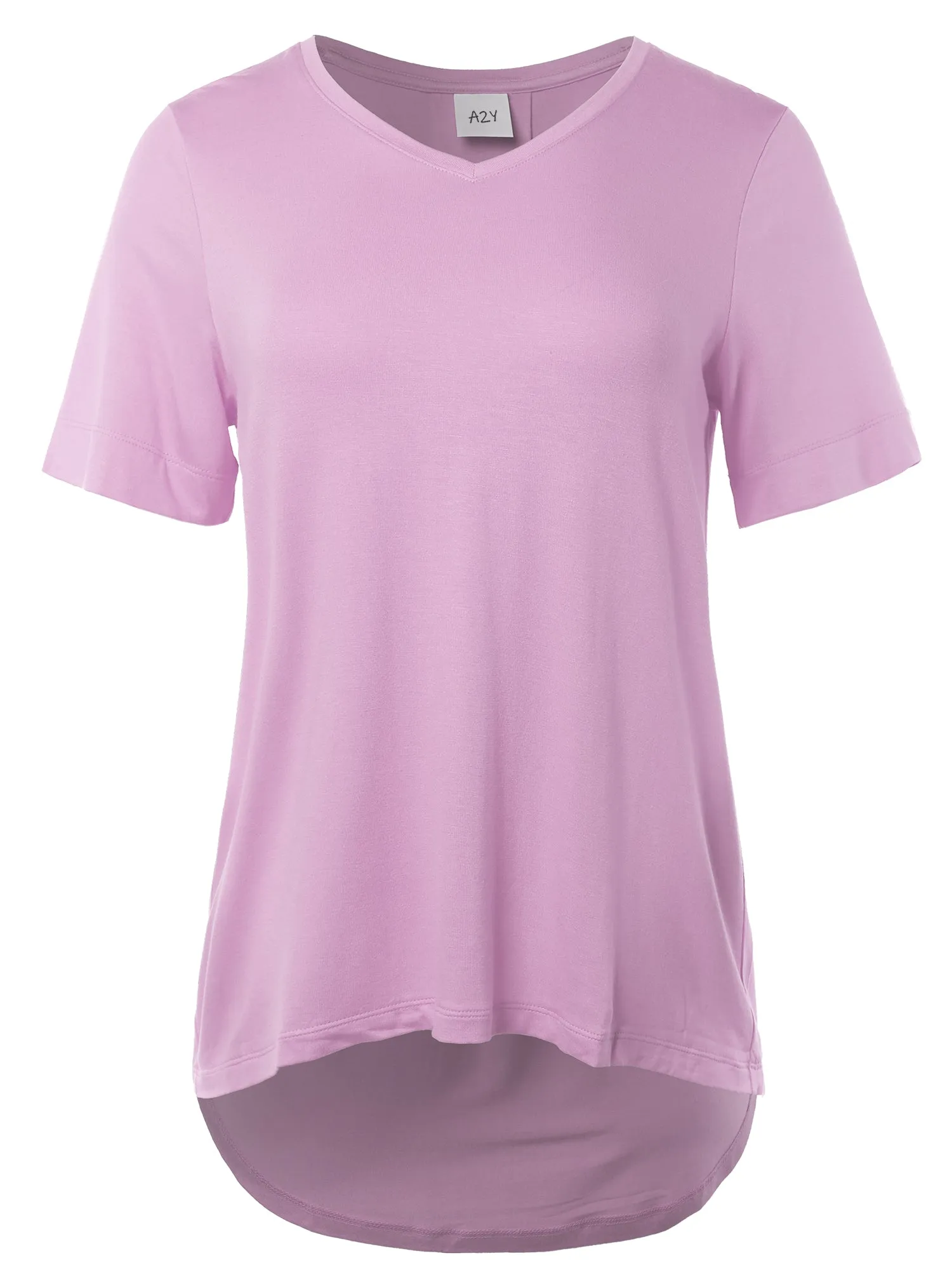 Rayon Spandex V-Neck Jersey Knit Shirt Top