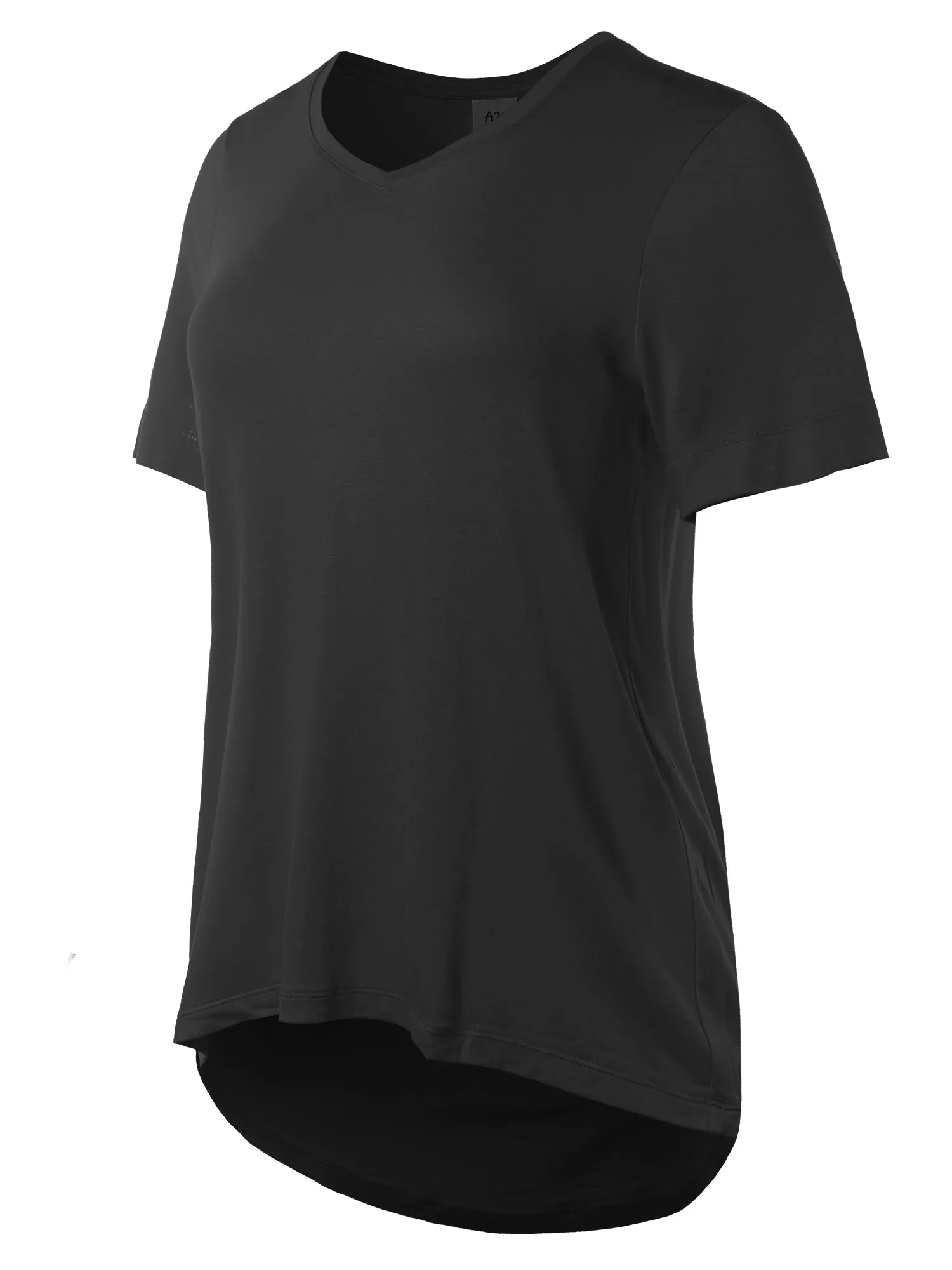 Rayon Spandex V-Neck Jersey Knit Shirt Top