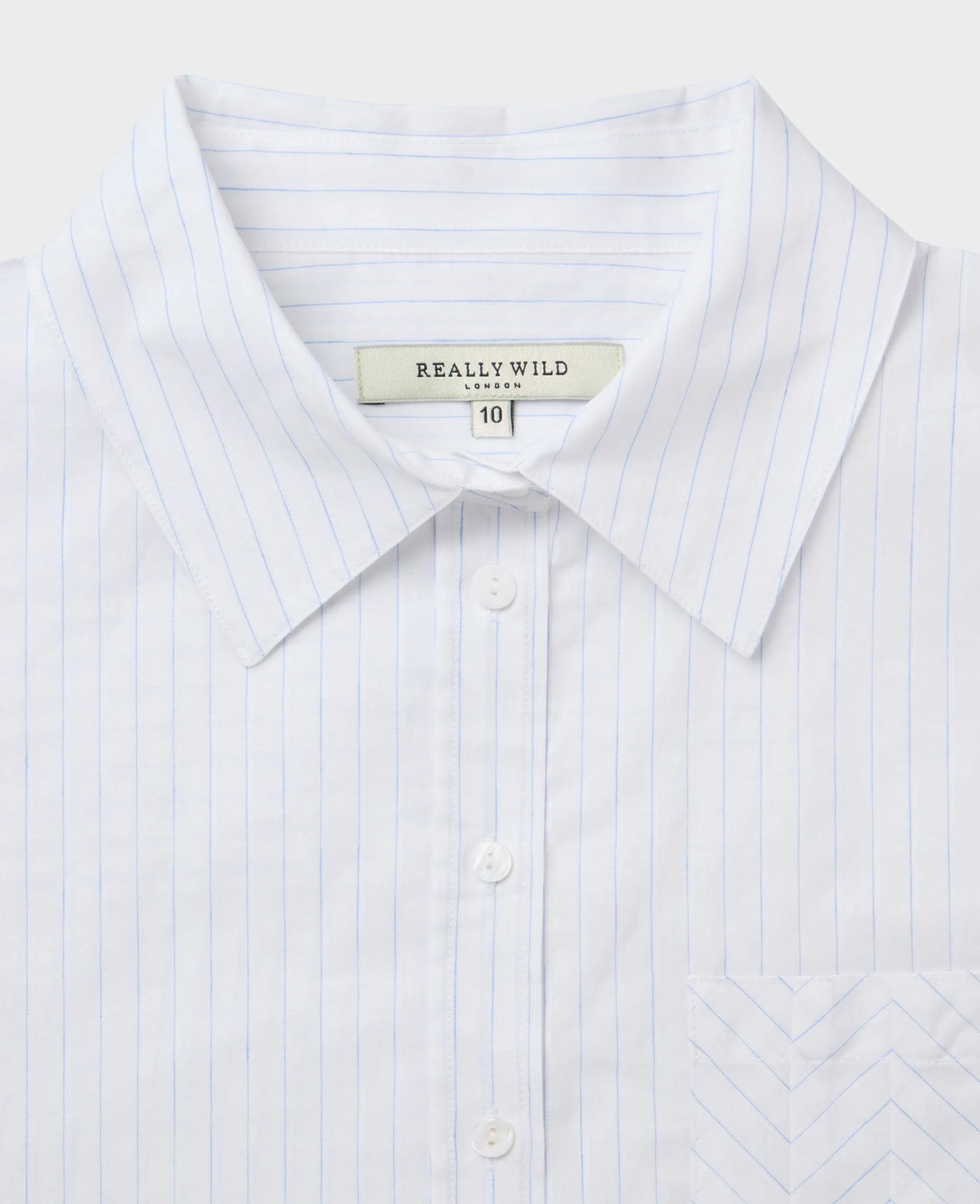 Relaxed Fine Pinstripe Cotton Linen Shirt