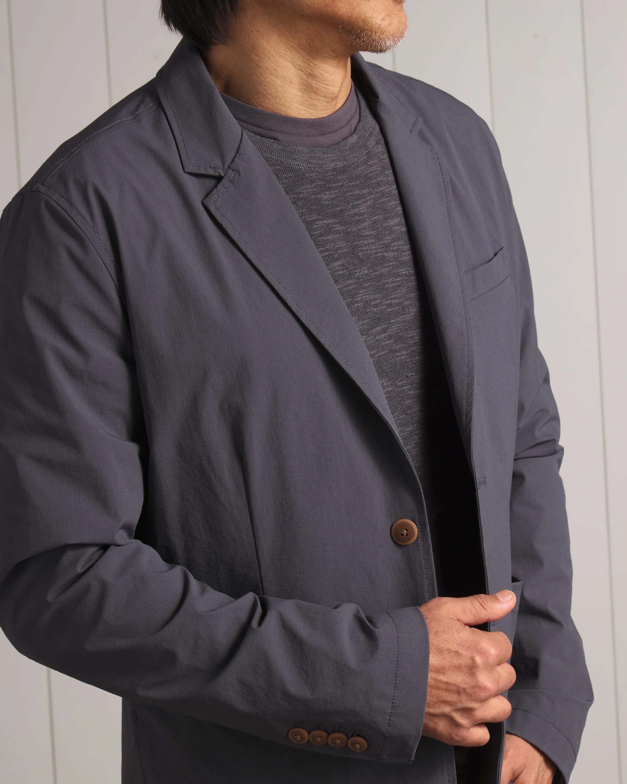 Sportsman Traveller Stretch Nylon Blazer - Asphalt