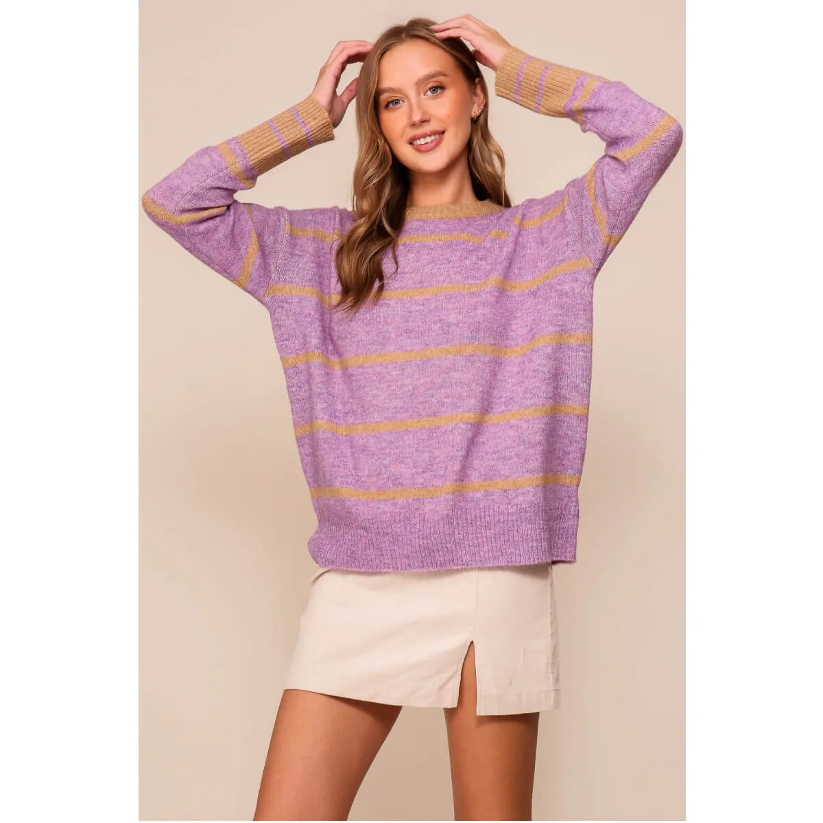 Striped Crew Neck Sweater