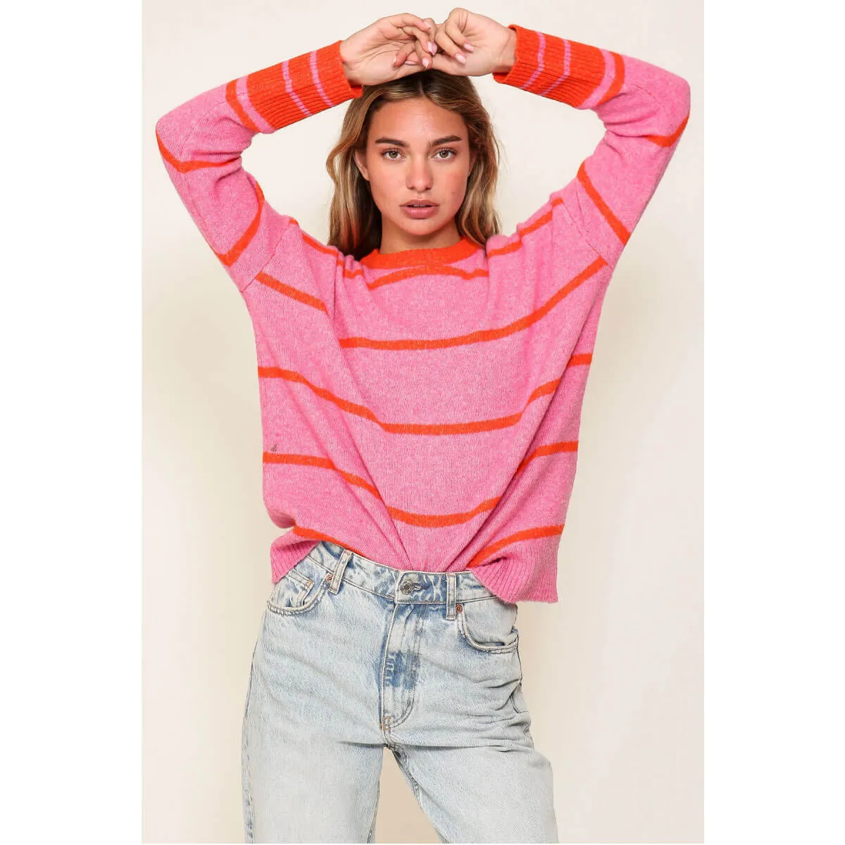 Striped Crew Neck Sweater