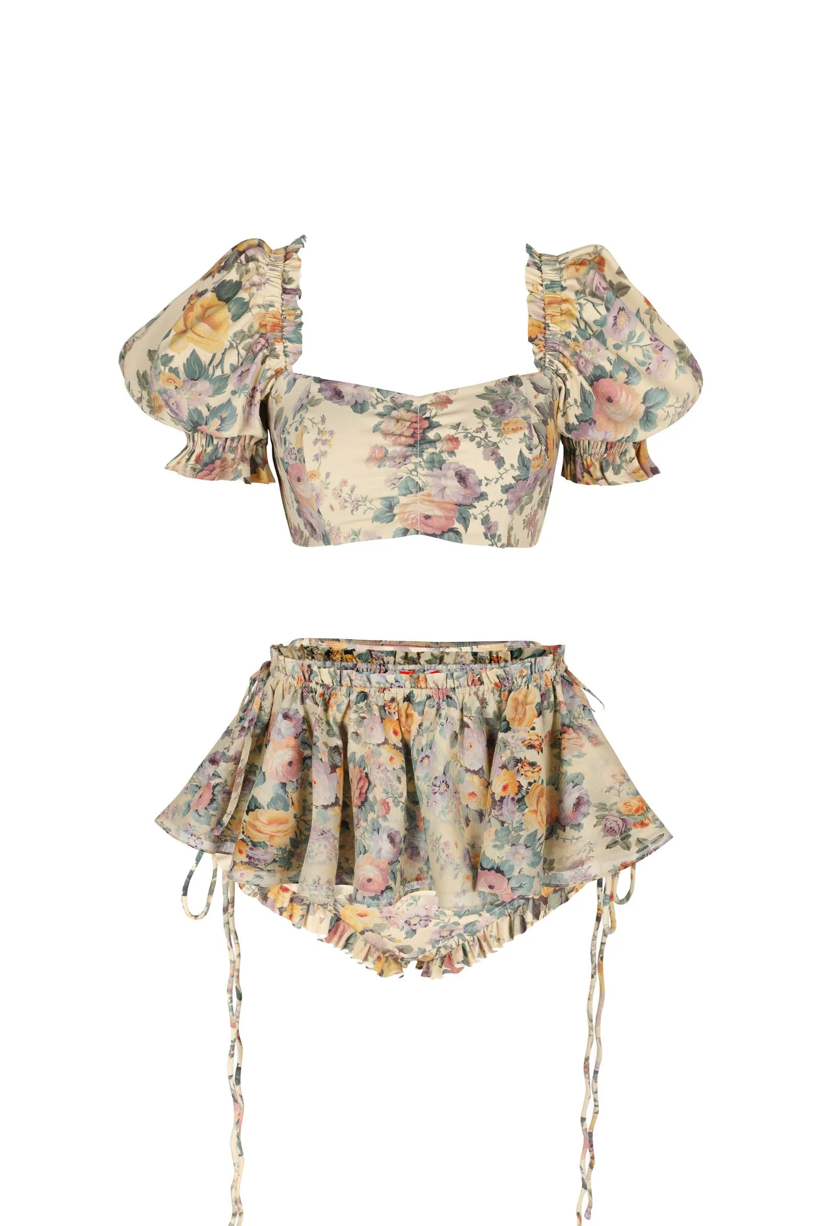 The Blonde Floral Mini Skirt