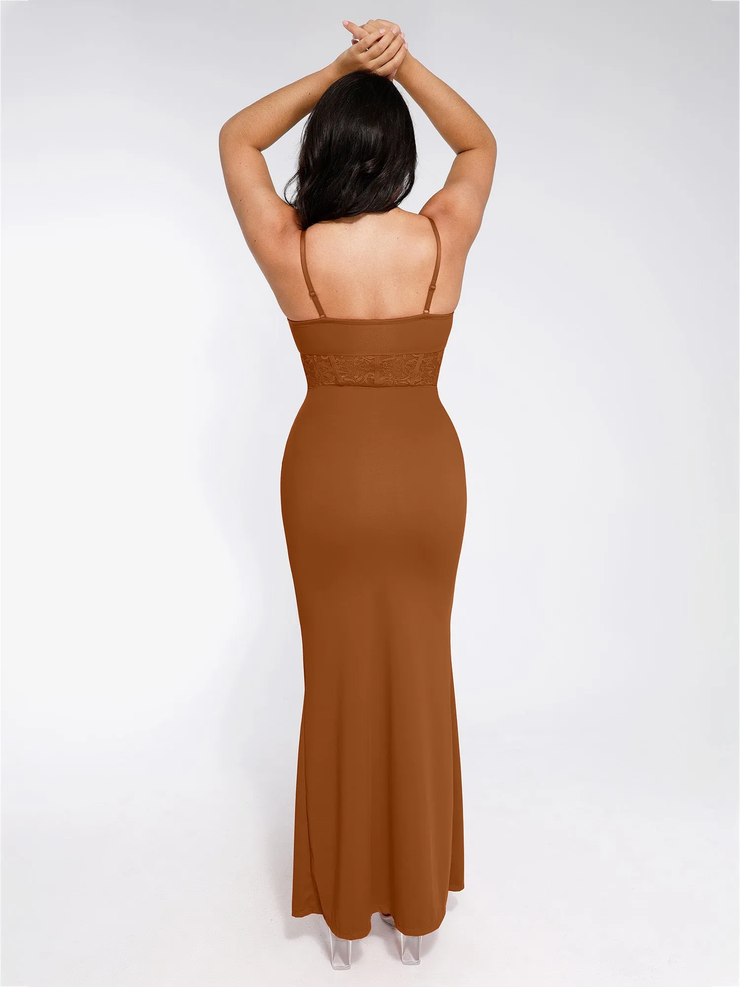 The Shapewear Dress Mermaid Hem Lace Slip Maxi