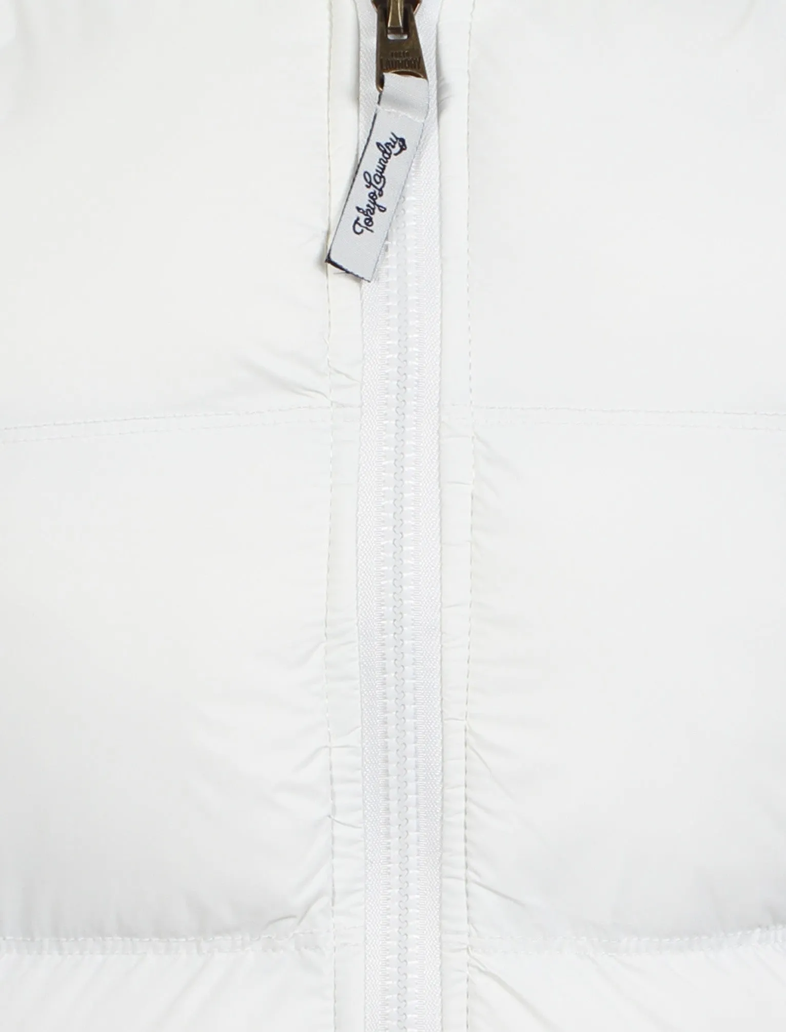 Tokyo Laundry  white fur hood gilet