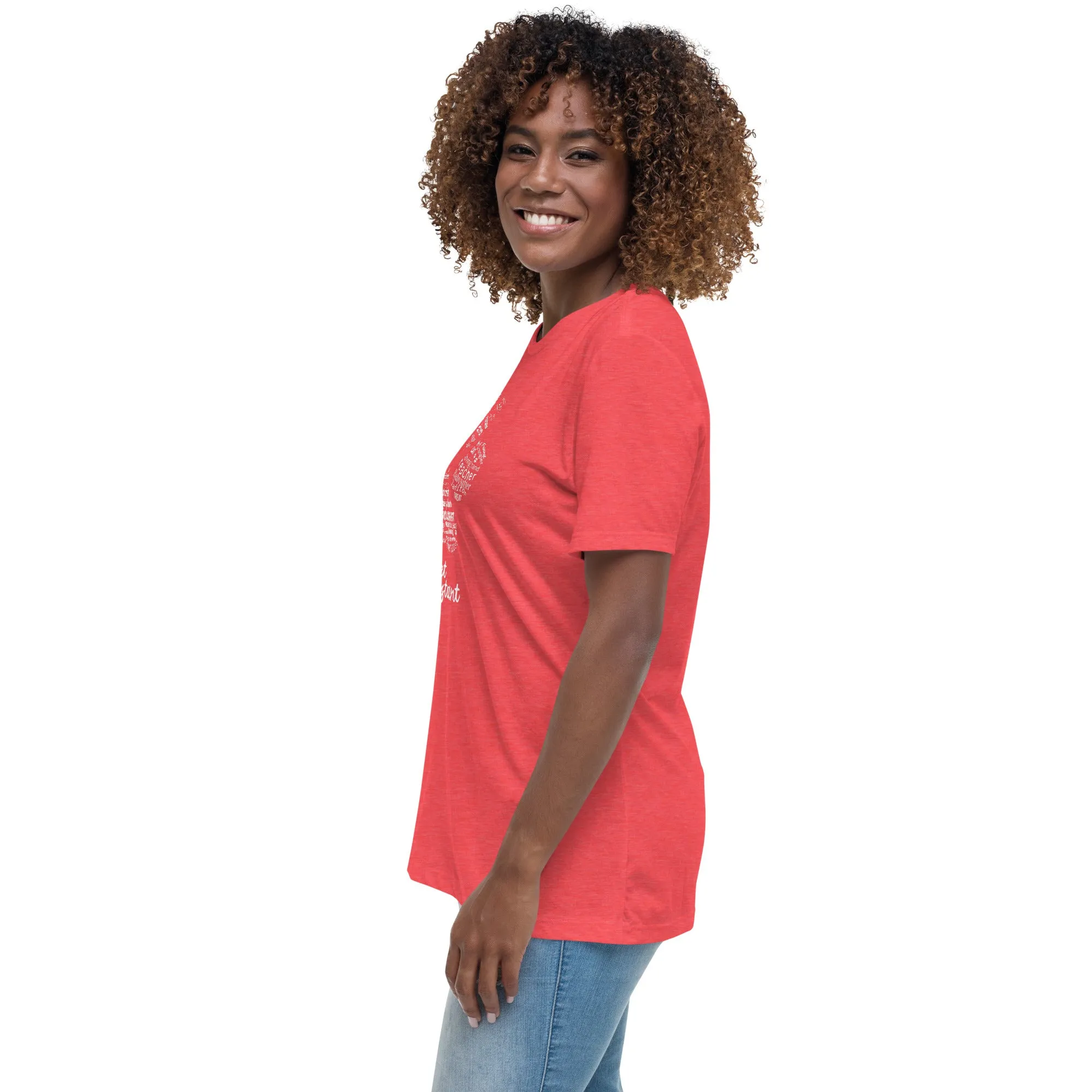 Vet Assistant Pawprint Women's Relaxed T-Shirt