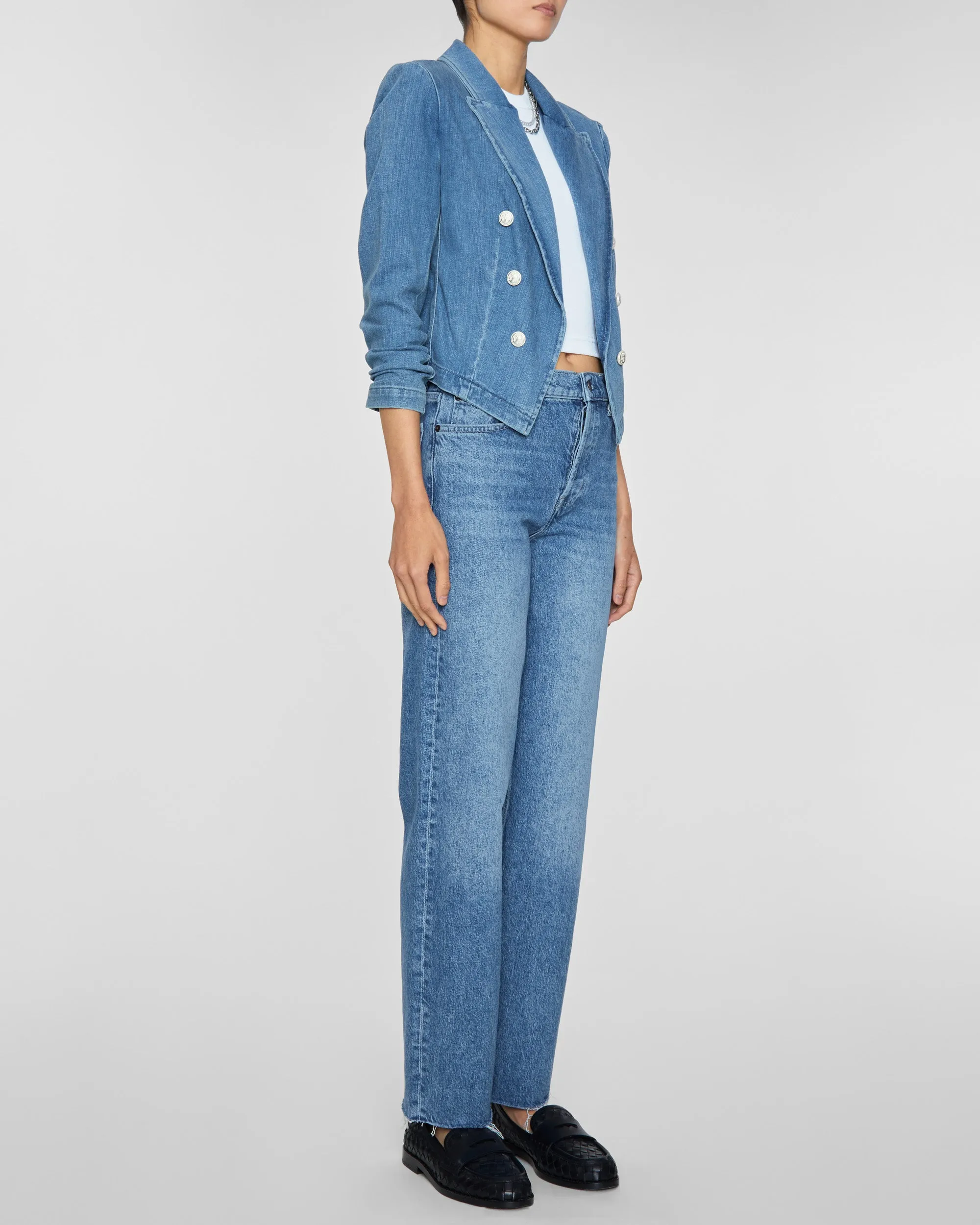 Wayne Crop Double Breasted Jacket