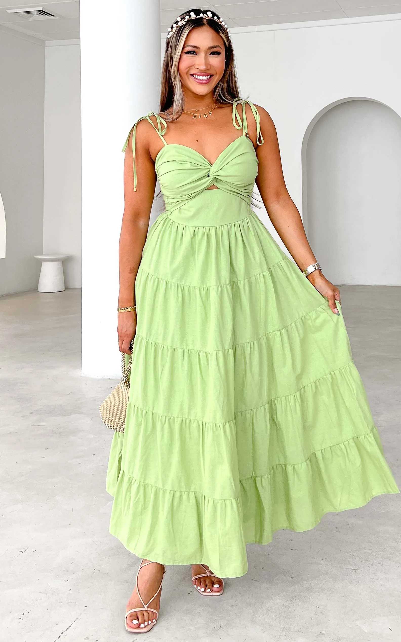 Yanis Maxi Dress - Light Green