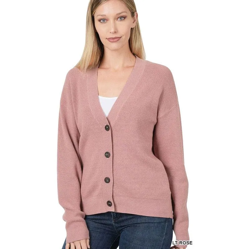 ZENANA VISCOSE CARDIGAN SWEATER